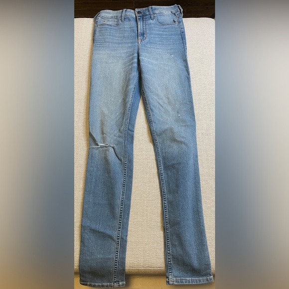 NEW Hollister High-Rise Super Skinny Jeans Light Wash - Picture 8 of 9
